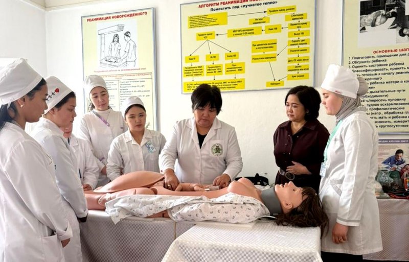 В рамках обмена опытом работы и согласно «Положения об академической мобильности» Майлуу-Сууйский медицинский колледж посетила преподаватель Кырызско-Узбекского международного университета им.Б.Сыдыкова Оморбекова Нурийла Каныбековна.